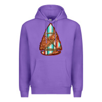 Purple turquoise serape tooled leather arrowhead Premium Hoodie - Jasminsmagicworld