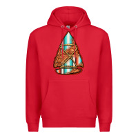 Red turquoise serape tooled leather arrowhead Premium Hoodie - Jasminsmagicworld