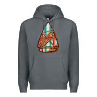 Rock turquoise serape tooled leather arrowhead Premium Hoodie - Jasminsmagicworld