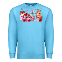 Ocean Blue valentines day coffee cup Premium Sweatshirt - AdoDesignShop