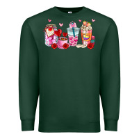Sports Green valentines day coffee cup Premium Sweatshirt - AdoDesignShop