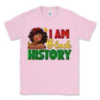 Bubblegum Pink i am black history with afro black girl Classic Tee - texasbilliewilder
