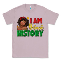 Lilac i am black history with afro black girl Classic Tee - texasbilliewilder