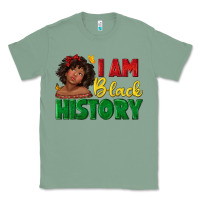 Sage i am black history with afro black girl Classic Tee - texasbilliewilder