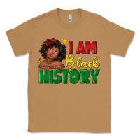 Toasted Coconut i am black history with afro black girl Classic Tee - texasbilliewilder