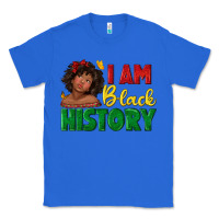 True Royal i am black history with afro black girl Classic Tee - texasbilliewilder