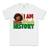White i am black history with afro black girl Classic Tee - texasbilliewilder
