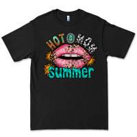 Black hot mom summer Premium Tee - RacoonDesign