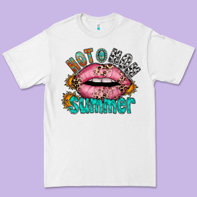 Hot Mom Summer Premium Tee Designed By Racoondesign