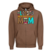 Chestnut blessed mom Zipper Hoodie - Zillion Design Studio