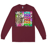 Burgundy fuck this fuck that Long Sleeve Tee - RanaPortraitStore