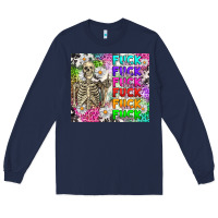 Navy fuck this fuck that Long Sleeve Tee - RanaPortraitStore