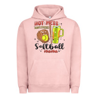 Pigment Salmon hot mess always stressed softball mama stanley cup Urban Hoodie - MaliasSmallBusiness