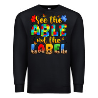 Black see the able not the label Premium Sweatshirt - JahusDesignShop