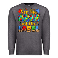 Charcoal Heather see the able not the label Premium Sweatshirt - JahusDesignShop