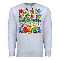 Heather Grey see the able not the label Premium Sweatshirt - JahusDesignShop
