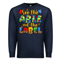 Navy see the able not the label Premium Sweatshirt - JahusDesignShop