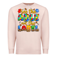 Pale Pink see the able not the label Premium Sweatshirt - JahusDesignShop
