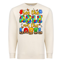 Sandshell see the able not the label Premium Sweatshirt - JahusDesignShop