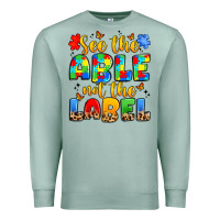 Seafoam see the able not the label Premium Sweatshirt - JahusDesignShop
