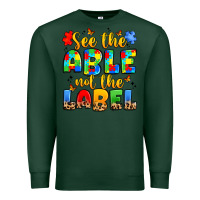 Sports Green see the able not the label Premium Sweatshirt - JahusDesignShop