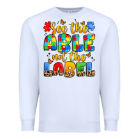 White see the able not the label Premium Sweatshirt - JahusDesignShop