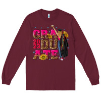 Burgundy graduate 2023 Long Sleeve Tee - RanaPortraitStore