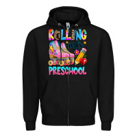 Black rolling into preschool grade Zipper Hoodie - texasbilliewilder
