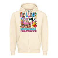 Sandshell rolling into preschool grade Zipper Hoodie - texasbilliewilder