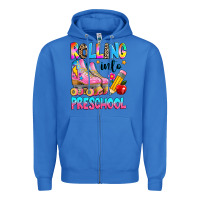 True Royal rolling into preschool grade Zipper Hoodie - texasbilliewilder