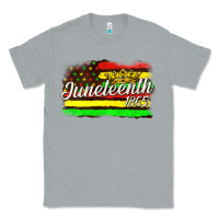 Heather Grey juneteenth 1865 with crown flag Classic Tee - texasbilliewilder