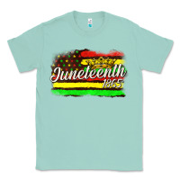 Seafoam juneteenth 1865 with crown flag Classic Tee - texasbilliewilder