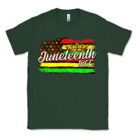Sports Green juneteenth 1865 with crown flag Classic Tee - texasbilliewilder