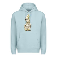 Blue Mist Cockatoo Bird Premium Hoodie - LillyAllenDesigns