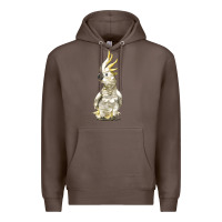 Coffee Cockatoo Bird Premium Hoodie - LillyAllenDesigns