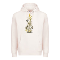 Pale Pink Cockatoo Bird Premium Hoodie - LillyAllenDesigns