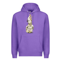 Purple Cockatoo Bird Premium Hoodie - LillyAllenDesigns