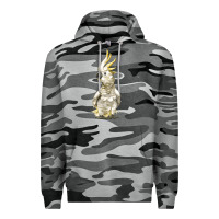 Slate Camo Cockatoo Bird Premium Hoodie - LillyAllenDesigns