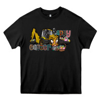 Black Happy Easter Heavy Core Tee - CowhideDigitalArt