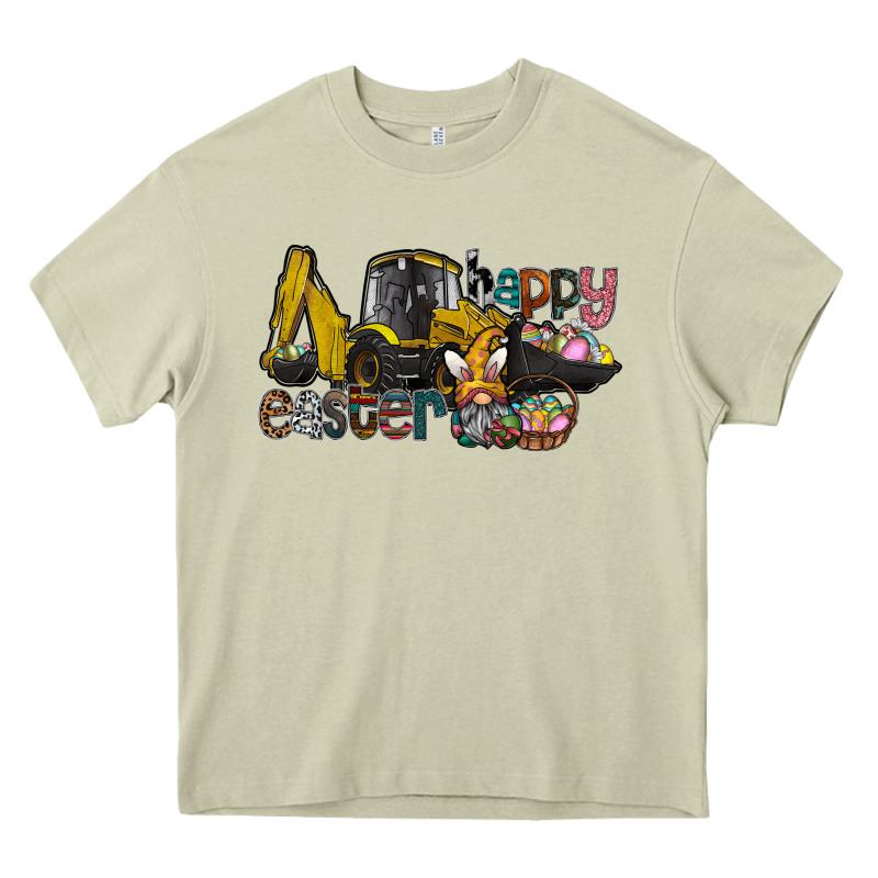 Happy Easter Heavy Core Tee by CowhideDigitalArt | Teevron