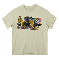 Mossy Happy Easter Heavy Core Tee - CowhideDigitalArt