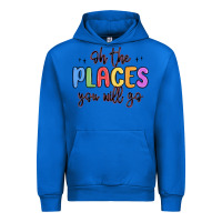 Cobalt oh the places you will go Urban Hoodie - MaliasSmallBusiness