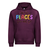 Mauve Wine oh the places you will go Urban Hoodie - MaliasSmallBusiness