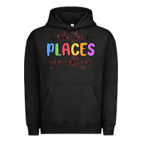 Pigment Black oh the places you will go Urban Hoodie - MaliasSmallBusiness