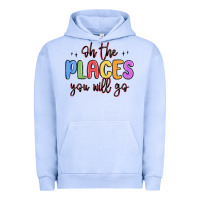 Pigment Grape Ice oh the places you will go Urban Hoodie - MaliasSmallBusiness
