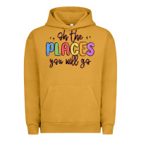 Pigment Peanut Butter oh the places you will go Urban Hoodie - MaliasSmallBusiness