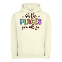 Pigment Pistachio oh the places you will go Urban Hoodie - MaliasSmallBusiness