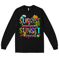 Black sunrise sunburn sunset repeat Long Sleeve Tee - RanaPortraitStore