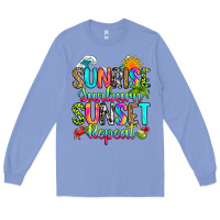 Colony Blue sunrise sunburn sunset repeat Long Sleeve Tee - RanaPortraitStore