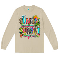 Mushroom sunrise sunburn sunset repeat Long Sleeve Tee - RanaPortraitStore
